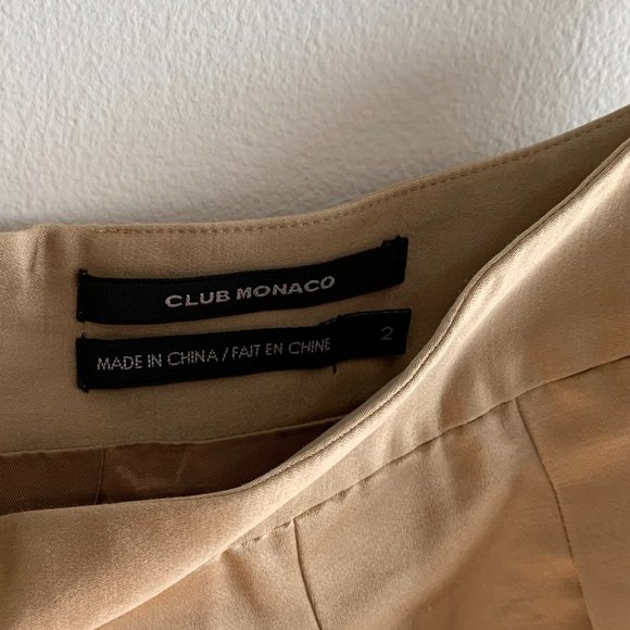 Club Monaco Gold Box Pleated Skirt sz 4 - Picture 3 of 3